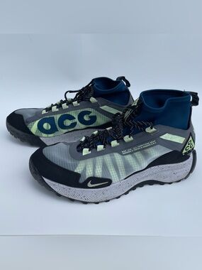 Nike ACG Shoes Men’s 10 Zoom Terra Zaherra All Conditions Gear Hiking Gray/Green
